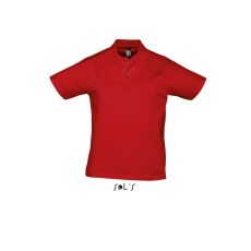 SOL'S Prescott Men - galléros póló (red, S)