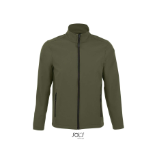SOL'S Race Men - softshell zipzáros dzseki (army, 3XL)