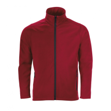 SOL'S Race Men - softshell zipzáros dzseki (paprika, 3XL) munkaruha