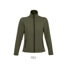 SOL'S Race Women - softshell zipzáros dzseki (army, L) munkaruha