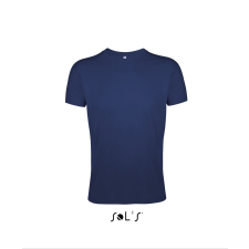 SOL'S Regent Fit - férfi környakú testhezálló póló (french navy, L) munkaruha