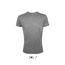 SOL'S Regent Fit - férfi környakú testhezálló póló (grey melange, S)