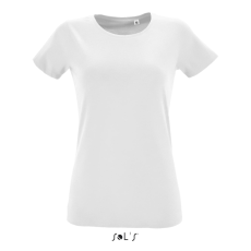SOL'S Regent Fit Women - környakú testhezálló póló (white, L)