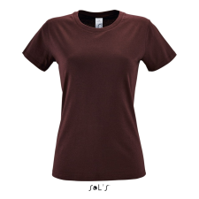 SOL'S Regent - női környakú póló (burgundi, 2XL) munkaruha