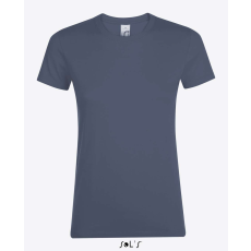 SOL'S Regent - női környakú póló (denim, L)