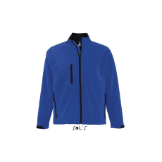SOL'S Relax - férfi softshell zipzároszáros dzseki (royal kék, 4XL)