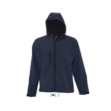 SOL'S Replay Men - kapucnis softshell dzseki (french navy, 3XL) munkaruha