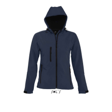 SOL'S Replay Women - kapucnis softshell dzseki (french navy, 2XL) munkaruha