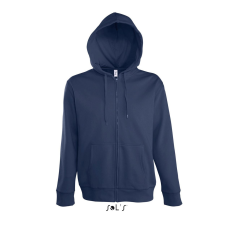 SOL'S Seven Men - pulóver bélelt kapucnival (french navy, XL)