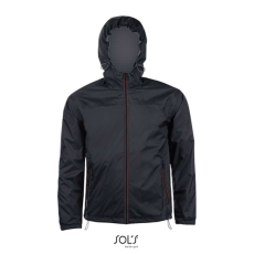 SOL'S Skate - unisex bélelt széldzseki (black/dark grey, XS)