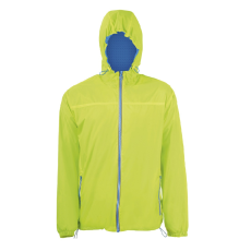 SOL'S Skate - unisex bélelt széldzseki (neon lime/royal blue, XL)