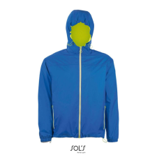 SOL'S Skate - unisex bélelt széldzseki (royal blue/neon gold, L) munkaruha