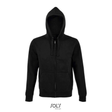 SOL'S SOL&- 039;S férfi cipzáros kapucnis pulóver SO03105, Black-2XL