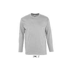 SOL'S SOL&- 039;S MONARCH férfi hosszú ujjú póló SO11420, Grey Melange-3XL