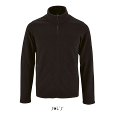 SOL'S SOL&- 039;S NORMAN cipzáras férfi egyszerű polár pulóver SO02093, Black-XL
