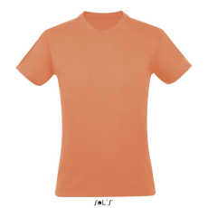 SOL'S SOL&- 039;S REGENT unisex kereknyakú rövid ujjú pamut póló SO11380, Apricot-2XL