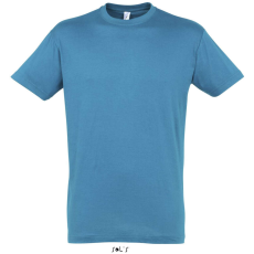 SOL'S SOL&- 039;S REGENT unisex kereknyakú rövid ujjú pamut póló SO11380, Aqua-L