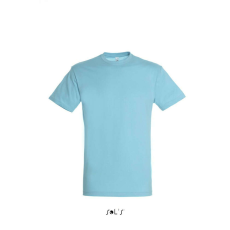 SOL'S SOL&- 039;S REGENT unisex kereknyakú rövid ujjú pamut póló SO11380, Atoll Blue-3XL
