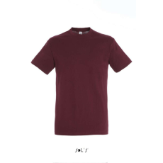 SOL'S SOL&- 039;S REGENT unisex kereknyakú rövid ujjú pamut póló SO11380, Burgundy-3XL