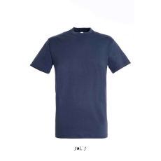 SOL'S SOL&- 039;S REGENT unisex kereknyakú rövid ujjú pamut póló SO11380, Denim-XL