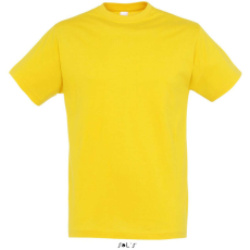 SOL'S SOL&- 039;S REGENT unisex kereknyakú rövid ujjú pamut póló SO11380, Gold-XS