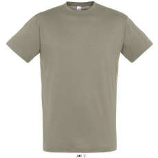 SOL'S SOL&- 039;S REGENT unisex kereknyakú rövid ujjú pamut póló SO11380, Khaki-2XL