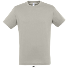 SOL'S SOL&- 039;S REGENT unisex kereknyakú rövid ujjú pamut póló SO11380, Light Grey-2XL