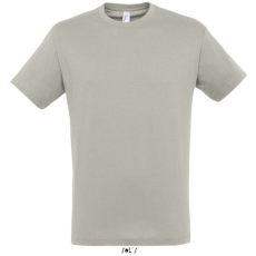 SOL'S SOL&- 039;S REGENT unisex kereknyakú rövid ujjú pamut póló SO11380, Light Grey-XS