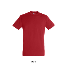 SOL'S SOL&- 039;S REGENT unisex kereknyakú rövid ujjú pamut póló SO11380, Red-S