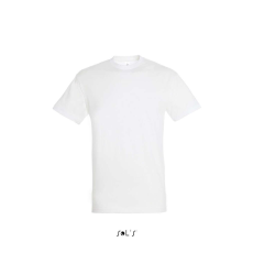 SOL'S SOL&- 039;S REGENT unisex kereknyakú rövid ujjú pamut póló SO11380, White-4XL