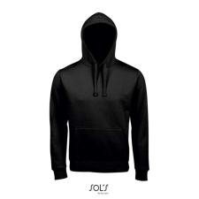 SOL'S SOL&- 039;S unisex kapucnis pulóver SO02991, Black-2XL férfi pulóver, kardigán