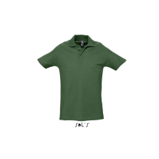 SOL'S SOL&- 039;S WINTER II rövid ujjú három gombos férfi galléros pamut piké póló SO11362, Golf Green-2XL