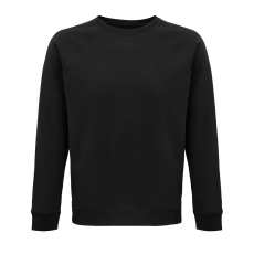 SOL'S Space - unisex környakú pulóver (black, L)