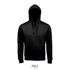 SOL'S Spencer - kapucnis pulóver (black, S) munkaruha