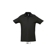 SOL'S Spring II - férfi piké póló (black, M)
