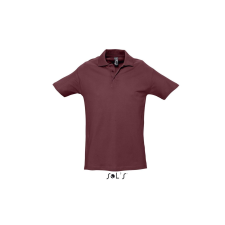 SOL'S Spring II - férfi piké póló (burgundi, XL) munkaruha