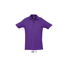 SOL'S Spring II - férfi piké póló (dark purple, L)