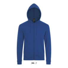 SOL'S Stone - unisex zipzáros, kapucnis pulóver (royal kék, XL)
