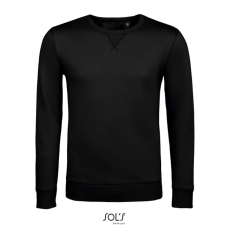 SOL'S Sully - férfi környakas pulóver (black, 2XL)