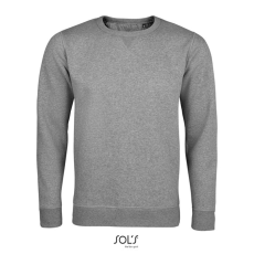 SOL'S Sully - férfi környakas pulóver (grey melange, L)