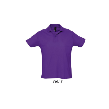 SOL'S Summer II - férfi póló (dark purple, M) munkaruha