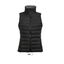 SOL'S Wave Women - mellény (black, M) munkaruha