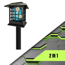  Solar Monster Zapper napelemes rovarellenes lámpa, 2 az 1-ben, UV fénnyel elektromos állatriasztó