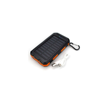Solar rásegítésű powerbank - 20000 mah - narancs színű / ZMR-OT-9-1 power bank