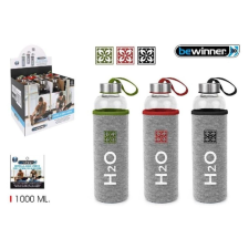 Soler Hispania SL P.I Carrascot Bewinner üveg kulacs tokban 1000ml fekete kulacs, kulacstartó