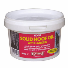  Solid Hoof Oil with Lanolin – Lanolinos fekete színű patazsír gyógyhatású készítmény 1 kg lovaknak lófelszerelés