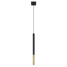 Sollux MOZAICA 1 G9 függő mennyezeti lámpa túlnyúló elegáns fekete és arany SOLLUX világítás