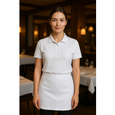 SOLS 100% pamut FEHÉR női galléros póló munkaruha