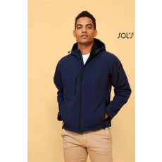 SOLS Kabát Sols Replay férfi kapucnis softshell férfi, pepper red, 2XL