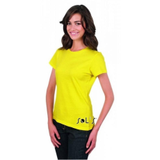 SOLS Póló Sols Imperial női kereknyakú, grey melange, M